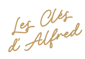 Tarif conciergerie à Bordeaux : Element graphique texte dorée, Les Clés d'Alfred